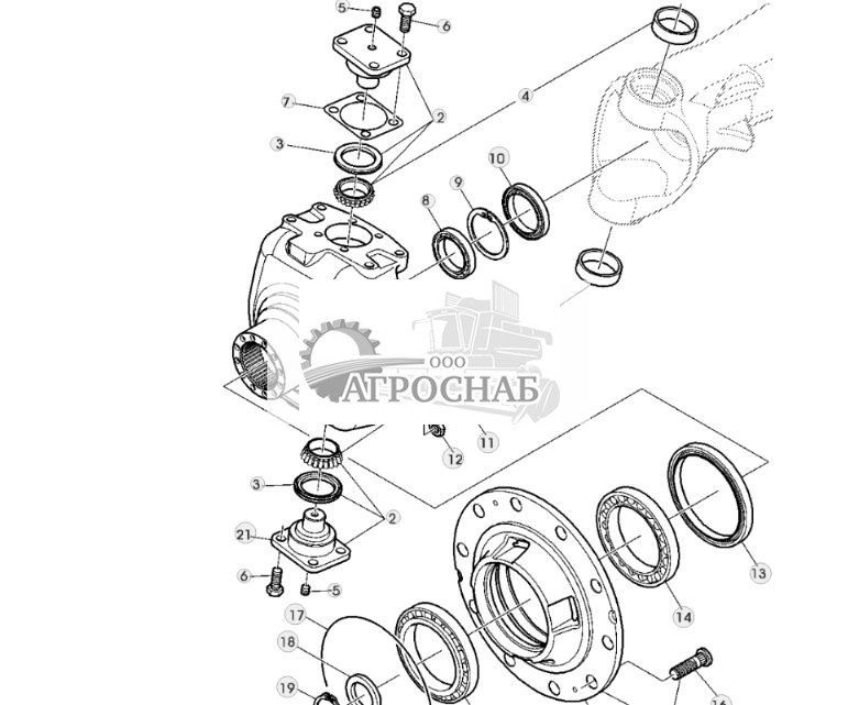 КОРПУС ПОВОРОТНОГО КУЛАКА, ПЕРЕДНИЙ МОСТ (МОСТ DANA) - ST305229 388.jpg